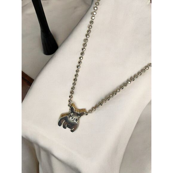 Alex Woo Sterling Silver French Bulldog Pendant Necklace Designer Frenchie Dog - Picture 12 of 16